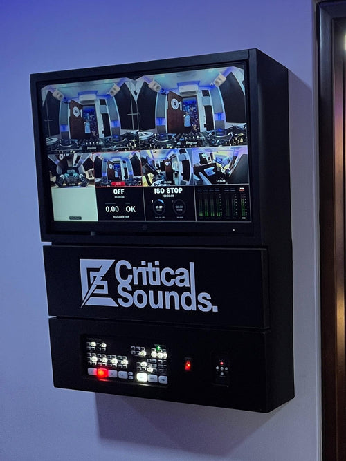 Cabina DJ Básica - Grabación con Audio y Video: estación Blackmagic ATEM ISO multicámara